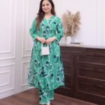 Green Cotton kurti & Pant