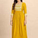 Mustard Yellow Kurti with Pant