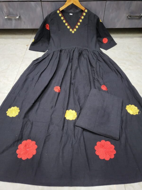 Black Cotton Printed CoOrd Set