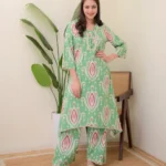 Lime Green Kurti With Pant