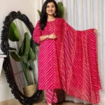Bandhej Print Kurti Set