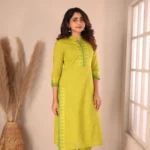 Green Kurti With Pant Set