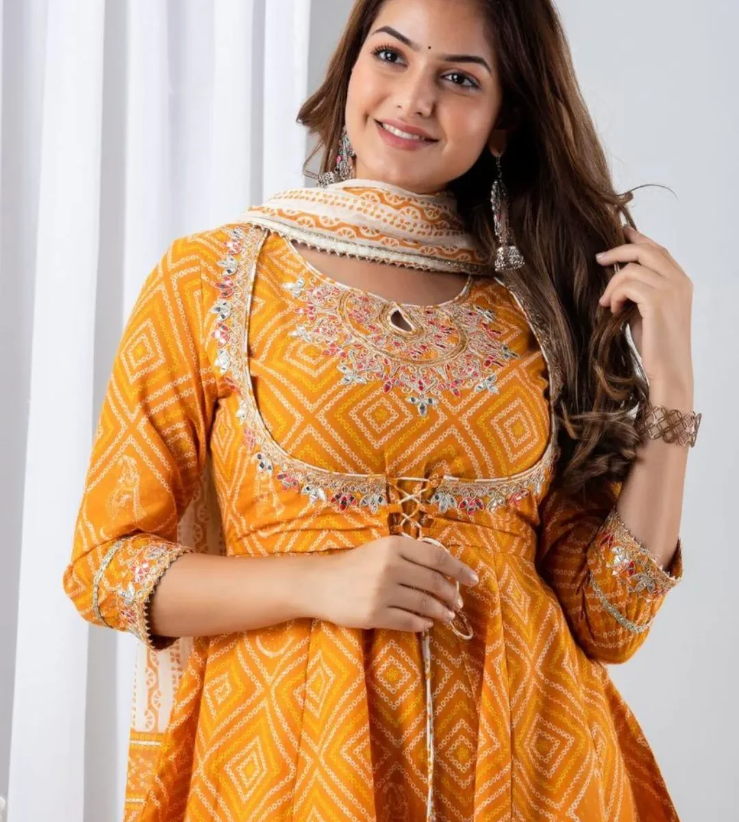 Handcrafted Heavy Kurti Set