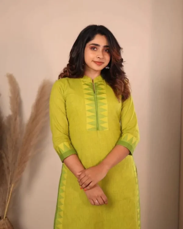 Green Kurti With Pant Set