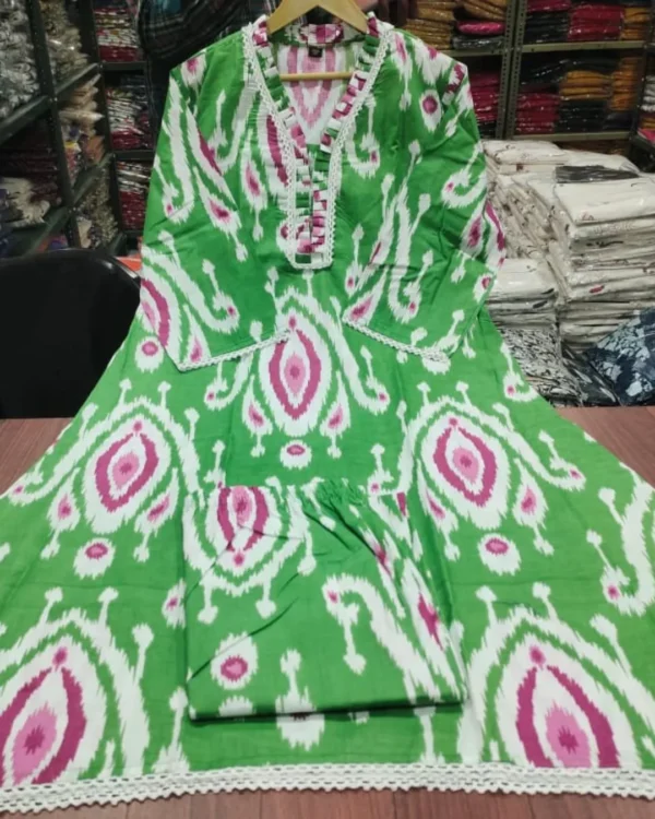 Lime Green Kurti With Pant