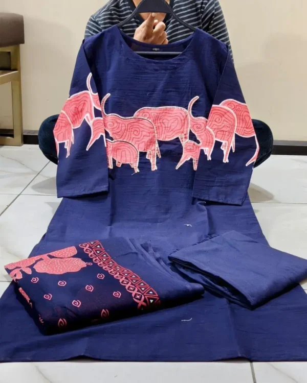 Handcrafted Heavy Kurti Set