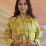 Lime Green Kurti With Pant dupatta