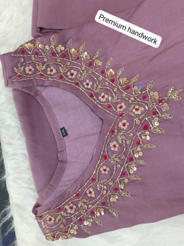 Onion Pink Colour Kurti Pant & Dupatta