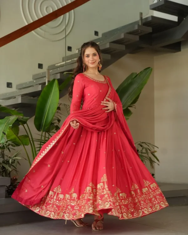 Designer Anarkali Pant Suit Set