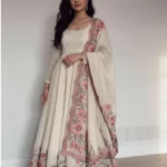 Full Sleeve Anarkali Kurti Pant Dupatta Set