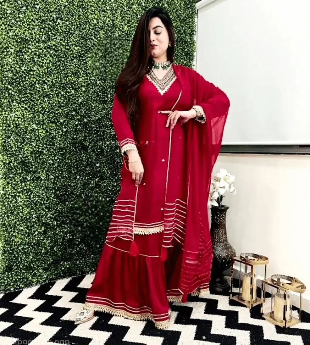 Sharara With Short Kurti