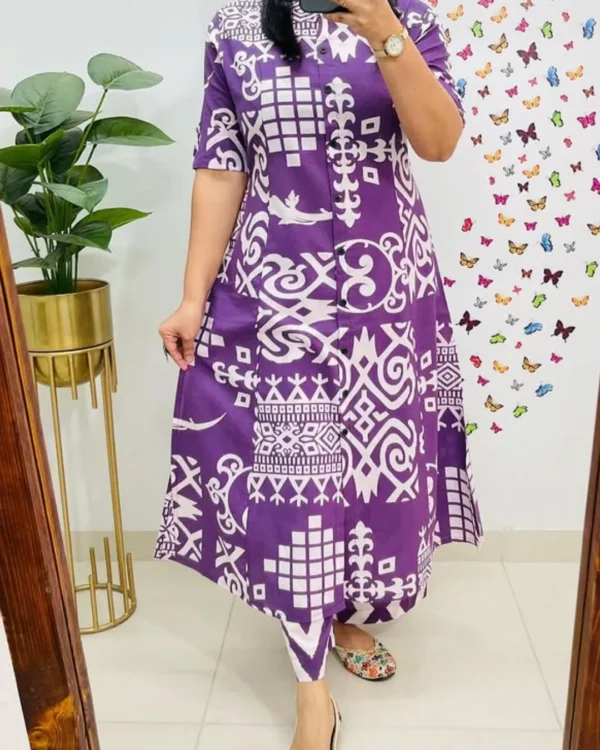 Cotton Lavender Co-Ord Set