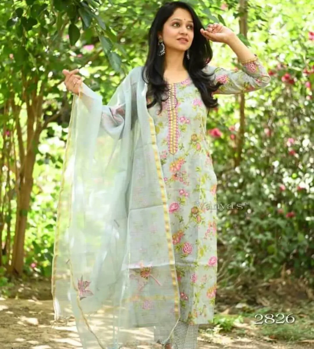 Bottle Green Kurti Set