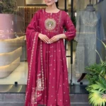 Burgundy Colour Kurti Set