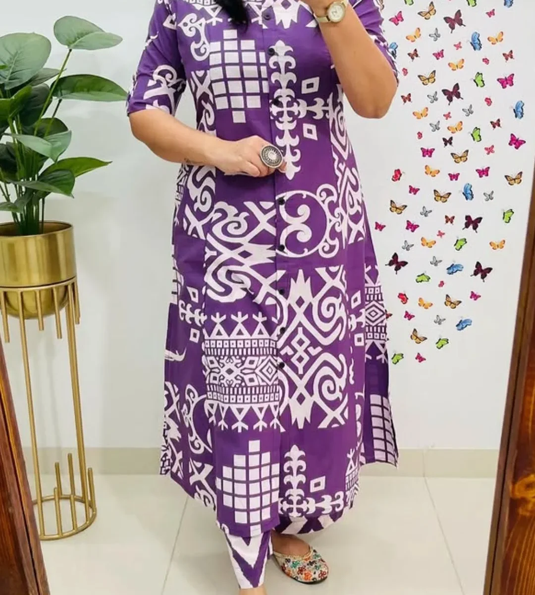Cotton Lavender Co-Ord Set