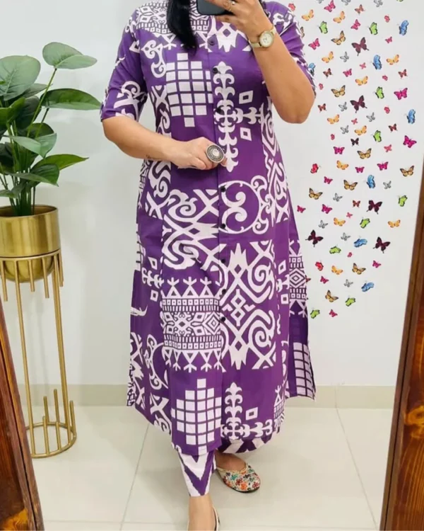 Cotton Lavender Co-Ord Set