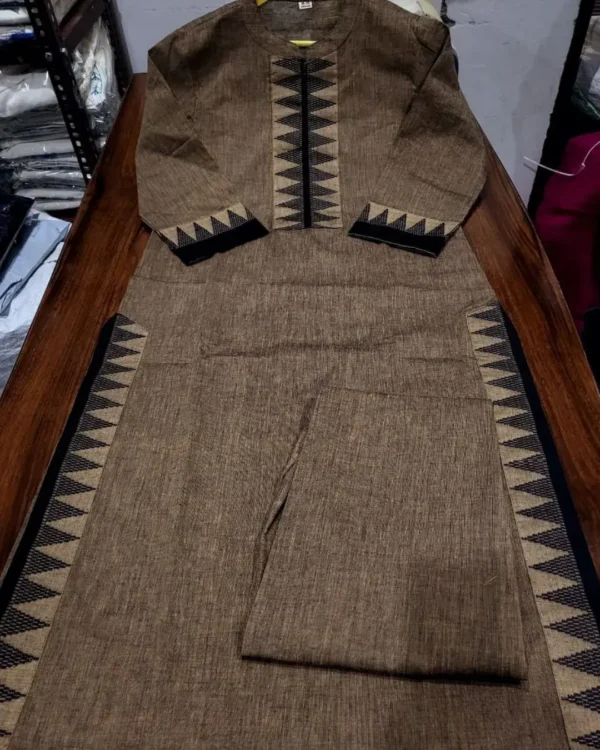 Light Brown Kurti With Pant 