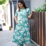 Cotton Katha Work Kurti With Pant 1