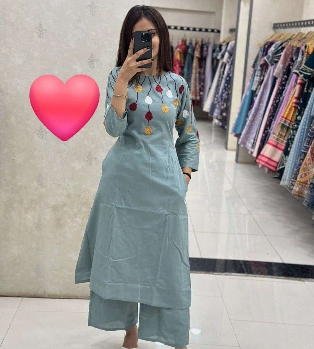 Light Blue Floral Print Co-Ord Set