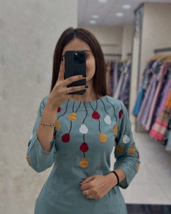Light Blue Floral Print Co-Ord Set