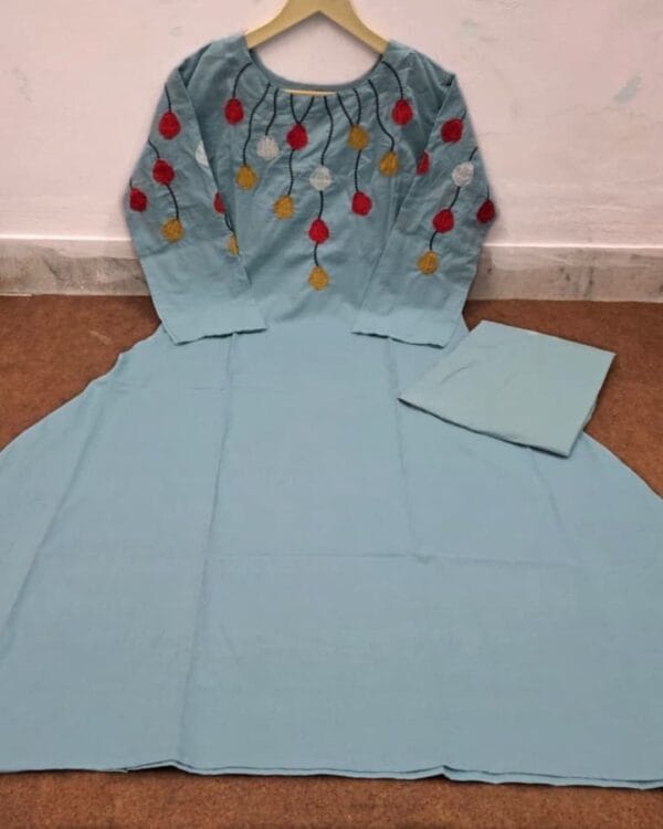 Light Blue Floral Print Co-Ord Set