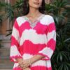 Pink Leheriya Kurti With Pant