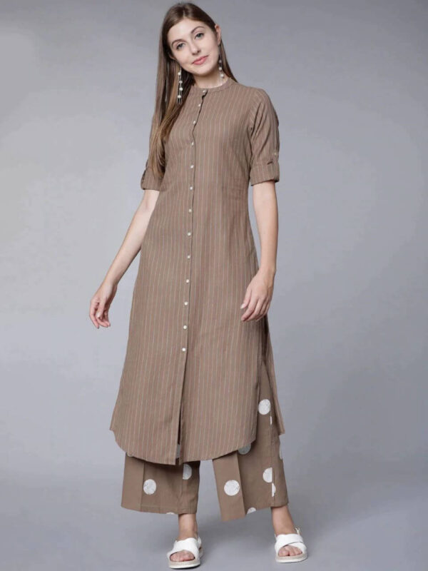 Light Brown Kurti With Pant 