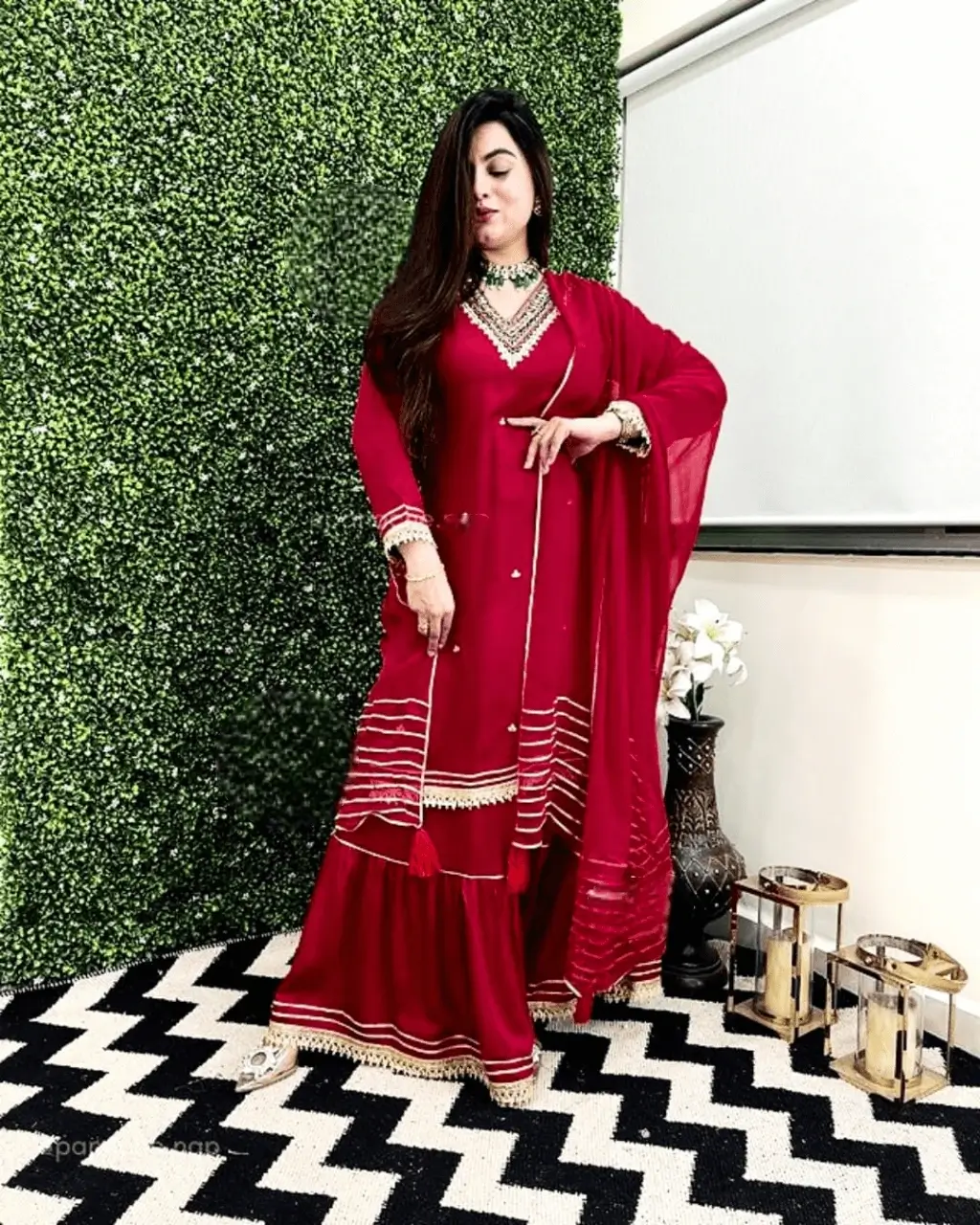 Sharara With Short Kurti