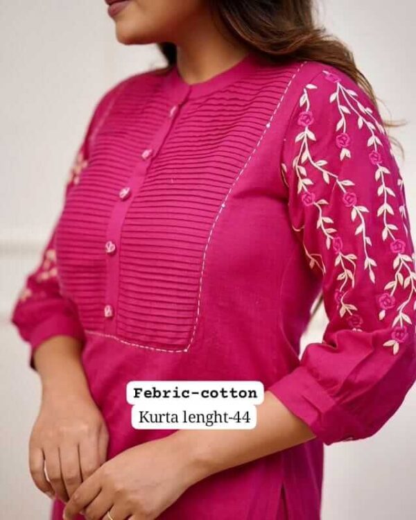 Rani Pink Kurti With Pant