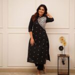 Rayon Black Kurti With Pant