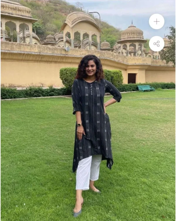 Handloom Khadi Cotton Kurti Pant Set