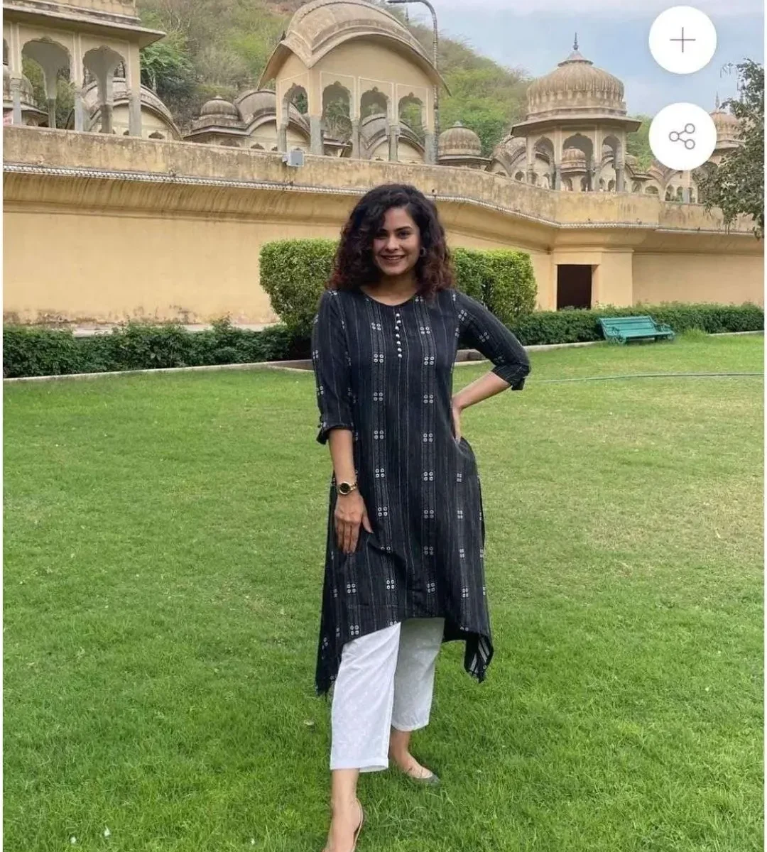 Handloom Khadi Cotton Kurti Pant Set