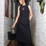 Black Formal Kurti For Office Wear