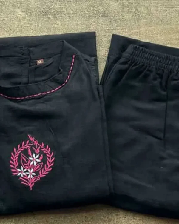 Black Formal Kurti For Office Wear