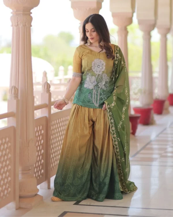 Chinon Party Wear Suit Set Front