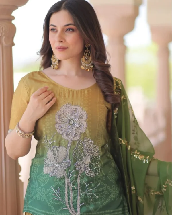 Chinon Party Wear Suit Set Front