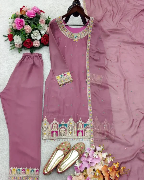 Party Wear Kurti Set With Dupatta