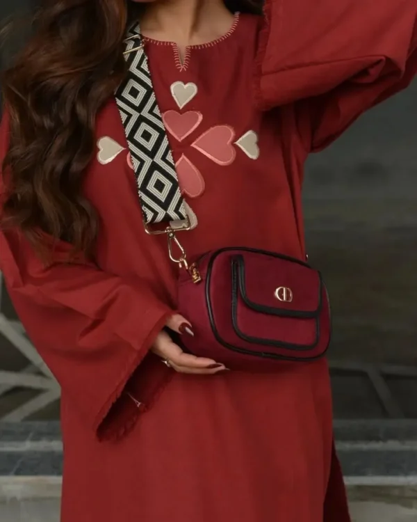 Red Plazo With Kurti Set Front
