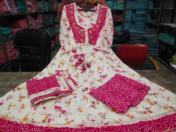 Bandhej Print Kurti Set Online