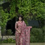 Maroon Cotton Kurti Set