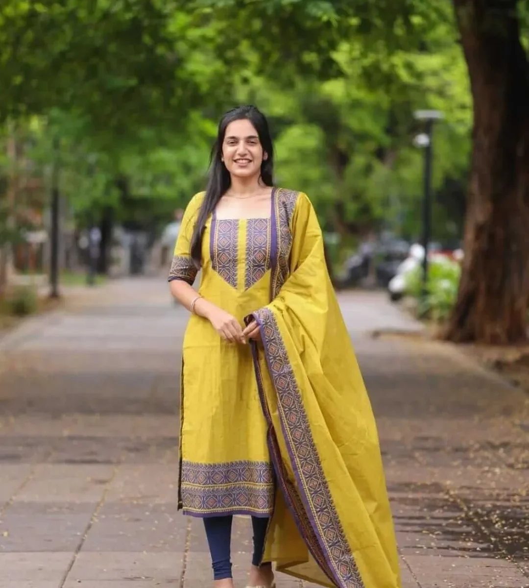 Pure Kanchi Cotton Suit Set