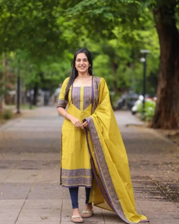 Pure Kanchi Cotton Suit Set