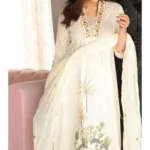 White Cotton Suit Set