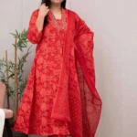 Cotton Floral Anarkali Suit Set