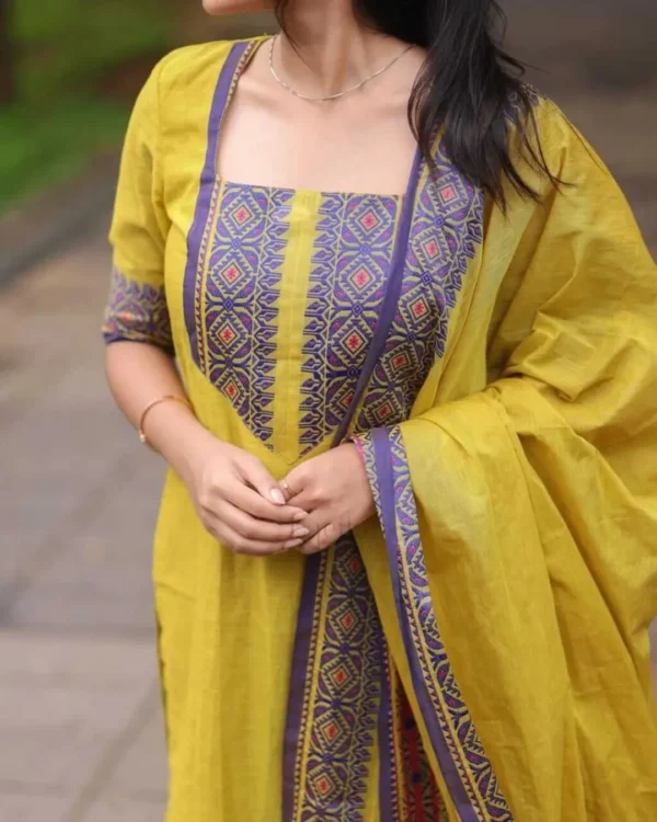 Pure Kanchi Cotton Suit Set