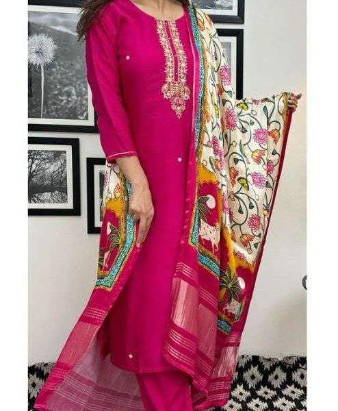 Banana Silk Kurti Pant Set