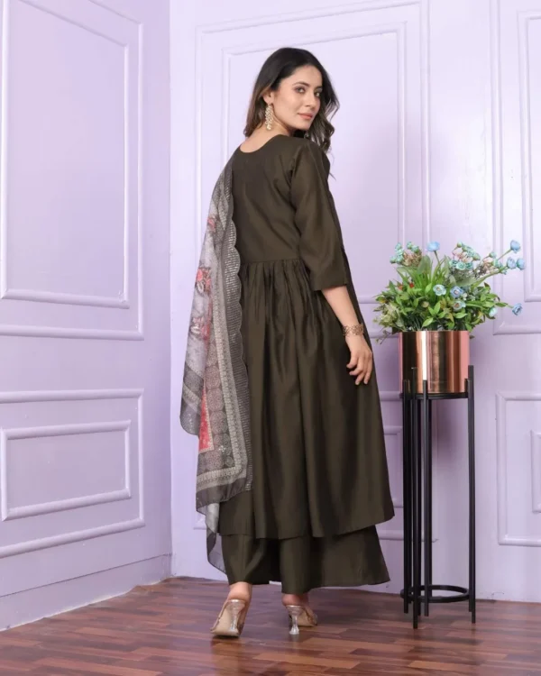Viscose Slub Kurti With Palazzo​ Set