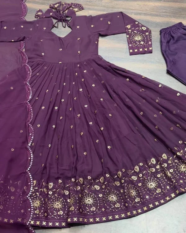 Georgette Anarkali Kurti Set