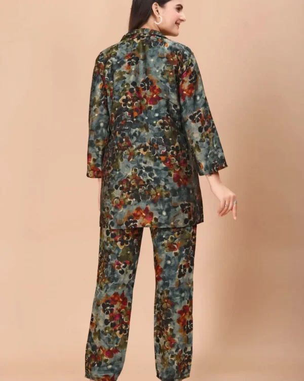 Silk Blazer Style Co-Ord set