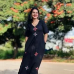 Black Colour Kurti With Pant Set